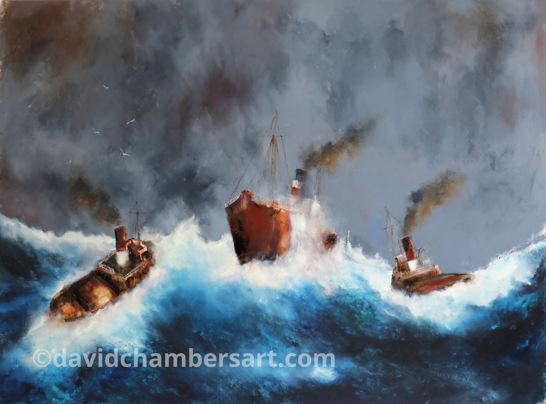 Tug boat Rescue by David Chambers
